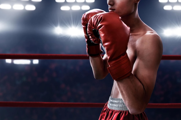boxer on the ring