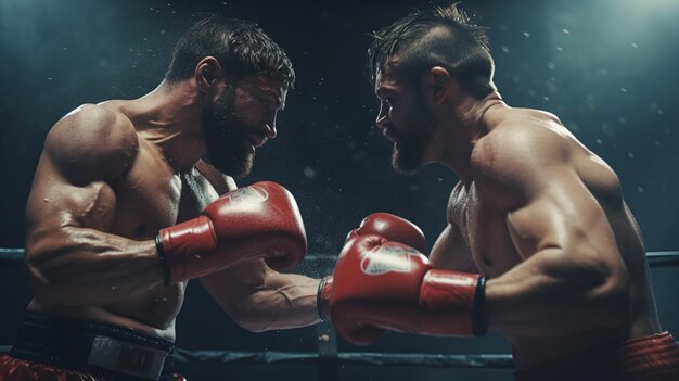 Photo boxer in the ring