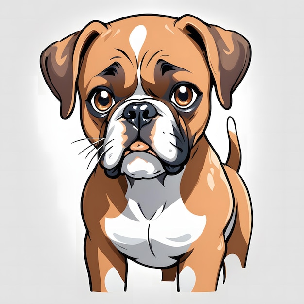 Boxerhond clipart