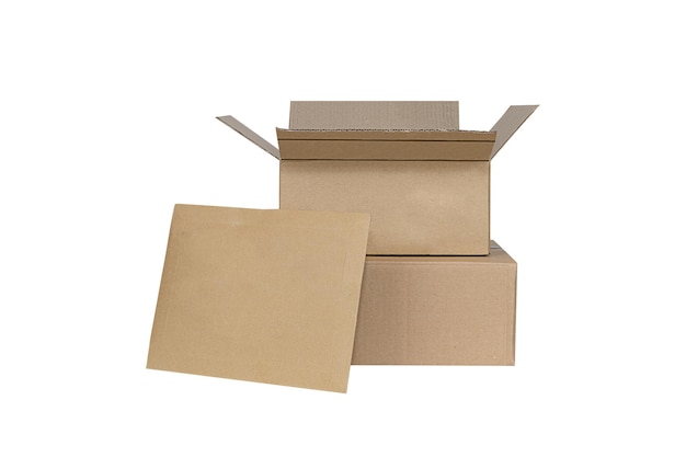 Boxes and cardboard envelope for delivery