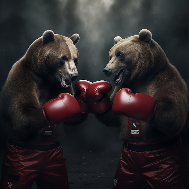 Boxing bear