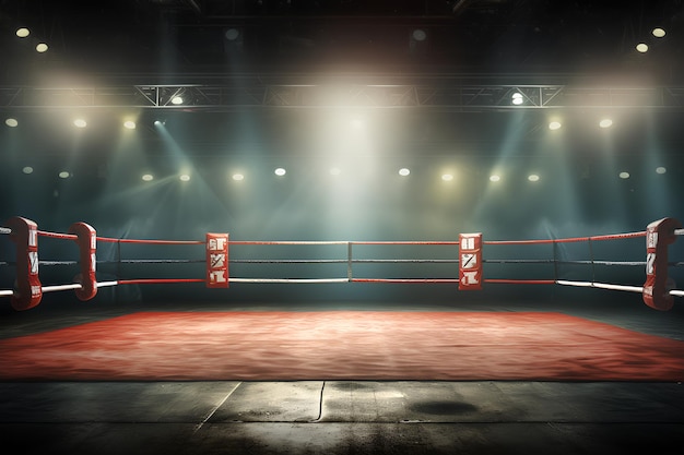 Боксерские соревнования Фонный студийный баннер без букв.