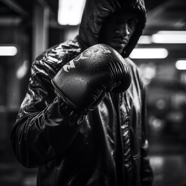 A boxing creative photography