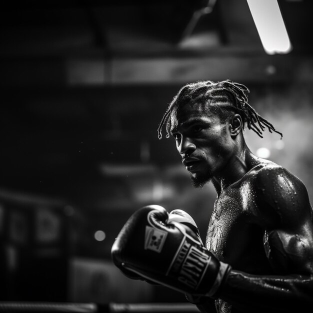 Foto una fotografia creativa di boxe