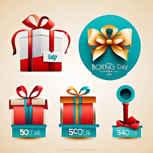 Photo boxing day sale vectors