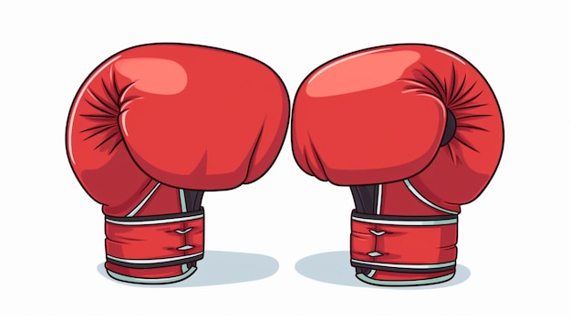 Photo boxing gloves cartoon vector