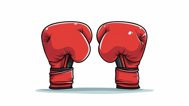 Boxing gloves cartoon vector