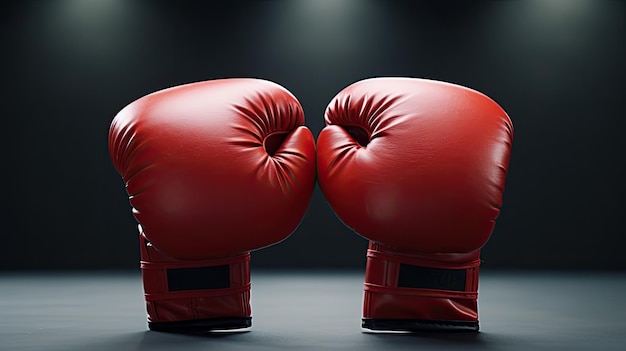 Photo boxing gloves close up