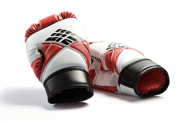 Боксерские перчатки на белом фоне