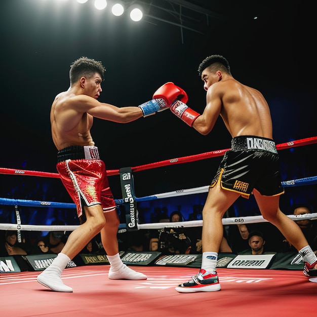 Boxing gloves that boxers must wear when punching on the ring or while practicing Muay Thai