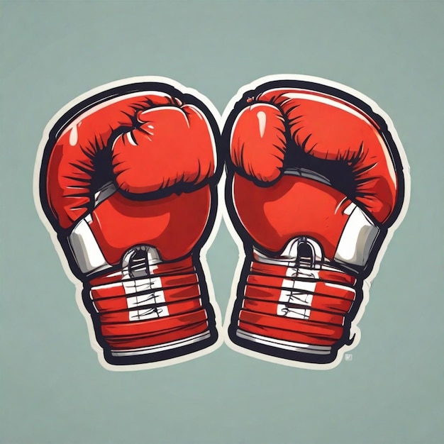 Boxing gloves vector background