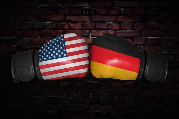 A boxing match between the USA and Germany