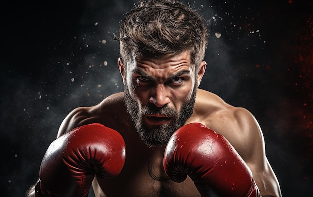 Boxing Pro Competing Inside the Ring