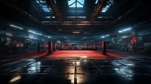 Boxing ring Generative Ai