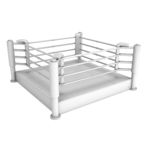 Boxing ring High resolution 3d render