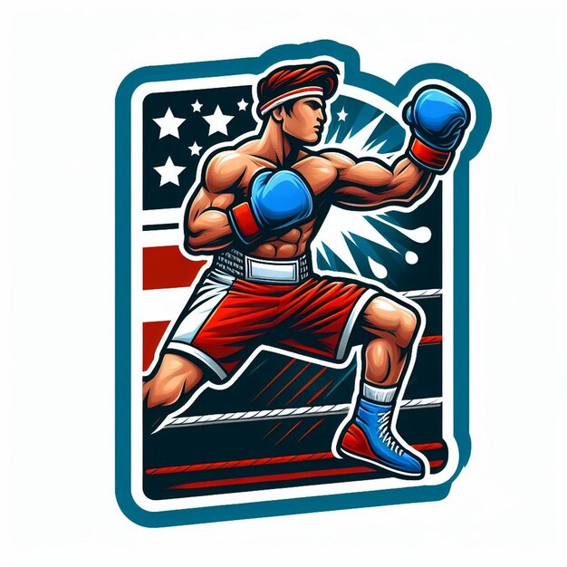 Photo boxing sticker