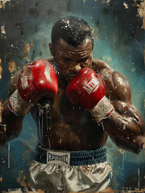 Foto boxsport visuele foto album vol stressvolle en krachtige momenten