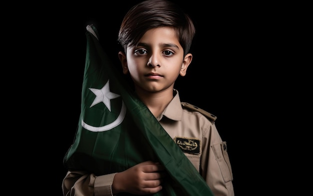 Boy Army Dress with Pakistan Flag