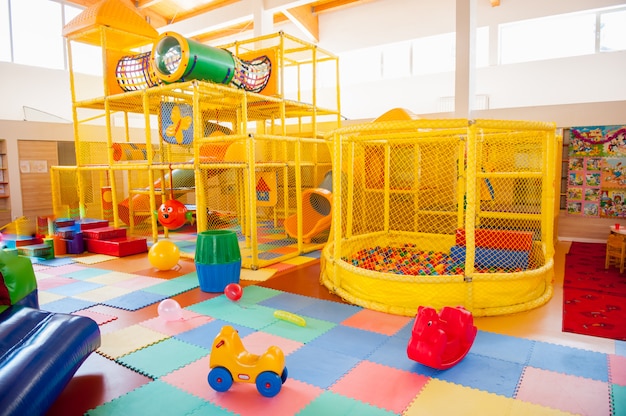 Boy at bouncy room