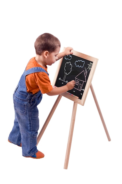 Boy drawing