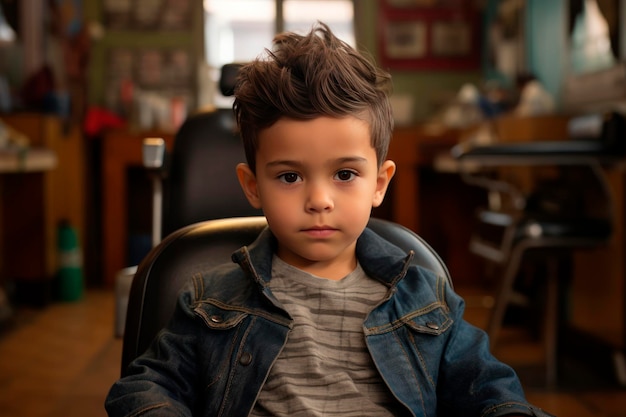 boy at the hairdresser