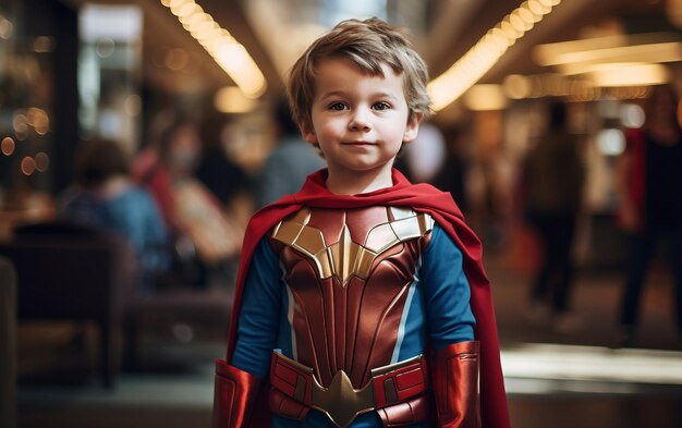 Boy in Heroic Outfit