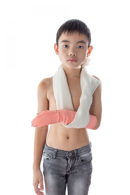 Boy injured in the arm