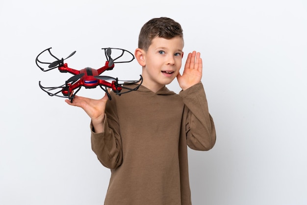 Boy over isolated background