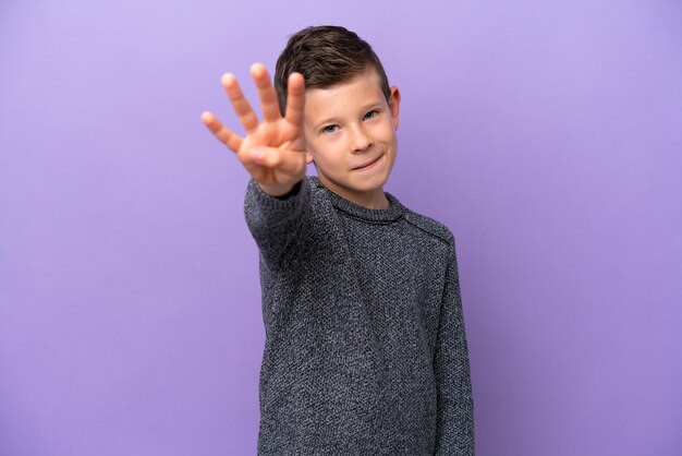 Boy over isolated background