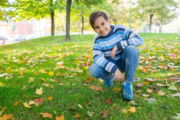 Boy in park