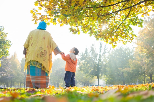 Boy in park