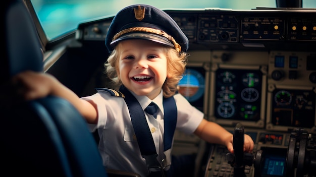 Foto ragazzo pilota in volo con casco