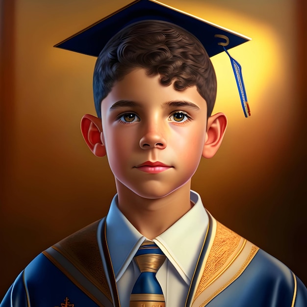 boy portait gradution ai