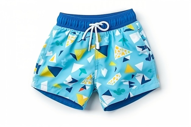 Boy's Swim Trunks on Isolated Transparent Background AI