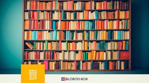 Boy wearing school uniform reading book in library