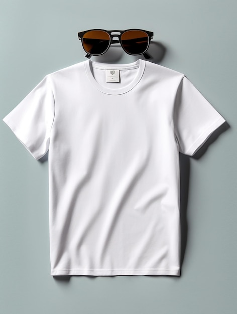 Boy wearing white Tshirt for mockup design