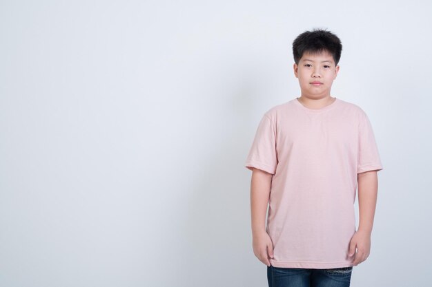 boy on white background