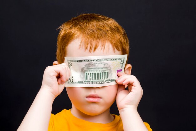 boy with American dollar