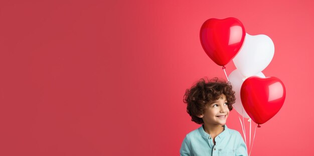 Boy with balloons