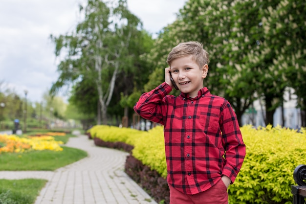 Boy with phone