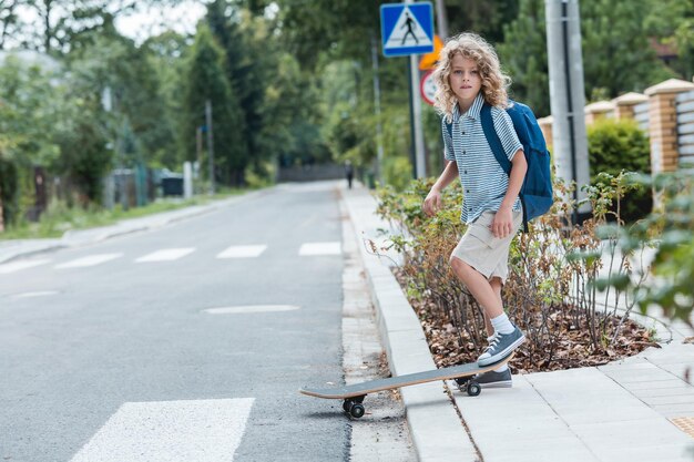 Boy with skateboard