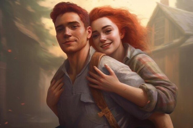 Photo boyfriend carrying girlfriend