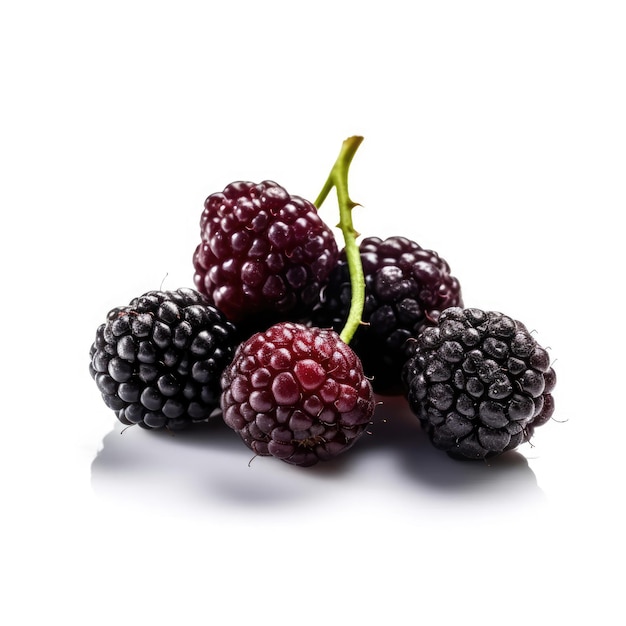 Boysenberry, изолированные на белом фоне