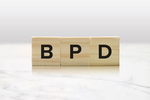 BPD Wood Tile Concept Mental Health Awareness