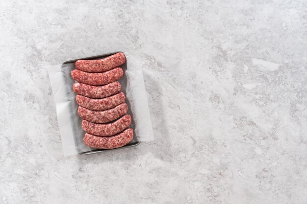 Braadworst koken