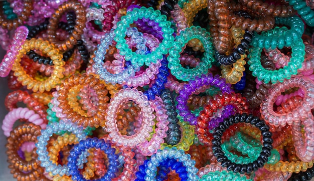 Bracelet of beads of various colors