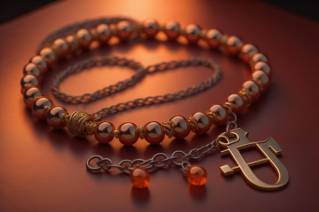 Bracelet for women with a symbol of the zodiac generative ai