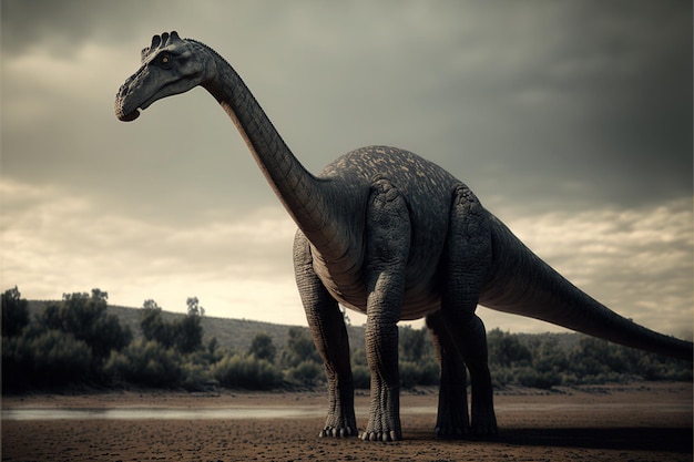 Brachiosaurus dinosaurus oude herbivoor dinosaurus uitgestorven dier generatieve AI