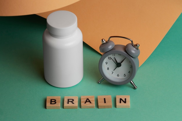 Photo brain booster pills still life