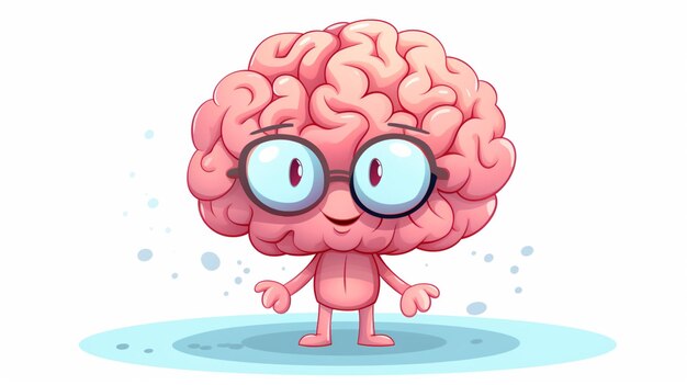 Foto brain cartoon vector